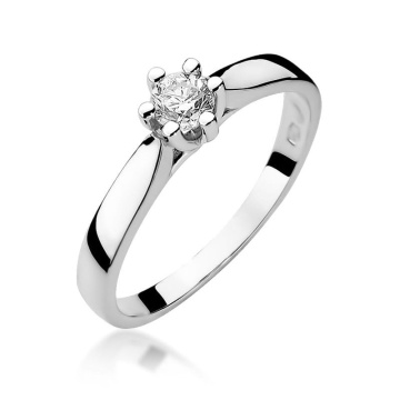 Inel Aur 9K cu Diamant Natural 0.23 ct - Img 5
