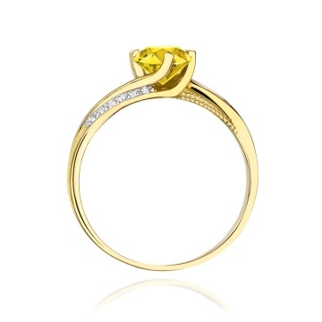 Inel Aur 9K cu Diamante de Laborator 0.55 ct - Img 3