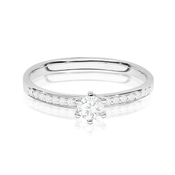 Inel Aur 9K cu Diamante Naturale 0.17 ct - Img 6