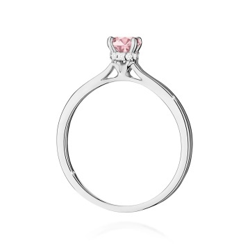 Inel Aur 9K cu Diamante Roz de Laborator 0.56 ct - Img 7