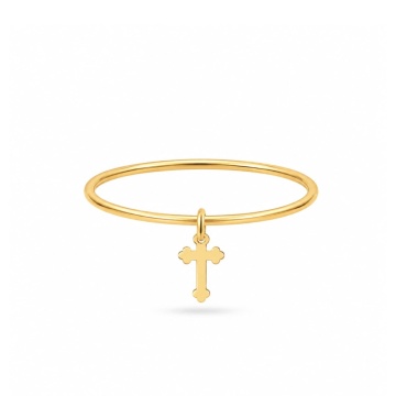 Inel Cross din AUR 14K - Img 2