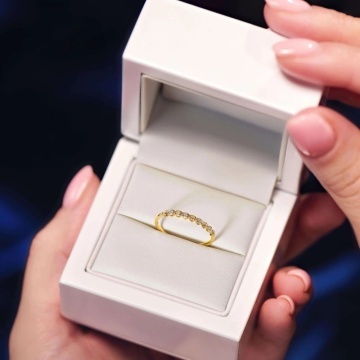 Inel Elegant Aur 8K cu Zirconii Strălucitoare - Img 4