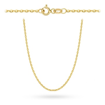 Lant Rolo Aur 14k, 45 cm - Img 2