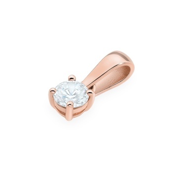 Pandantiv Aur 14K cu Diamant de Laborator 0.30 ct - Img 6