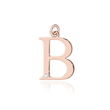 Pandantiv Aur 14K cu Diamante Naturale 0.01 ct - Img 3