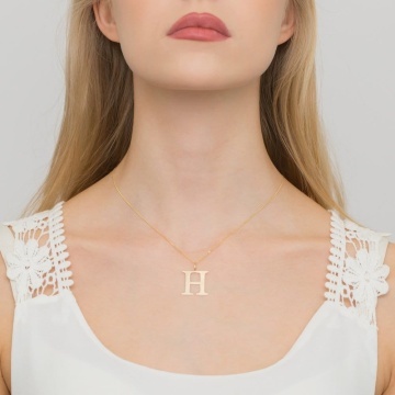 Pandantiv Aur 14K cu Diamante Naturale 0.01 ct - Img 2