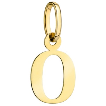 Pandantiv Aur 14K cu Litera O, 25x14 mm - Img 2