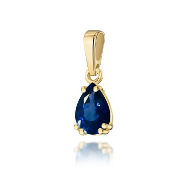 Pandantiv Aur 14K cu Safir 0.60 ct