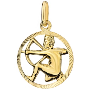 Pandantiv Aur 14K cu Semnul Zodiacal Sagetator - Img 2