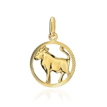 Pandantiv Aur 14K cu Semnul Zodiacal Taur