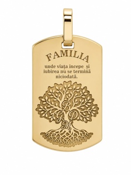 Pandantiv Copacul Familiei din Aur 14K