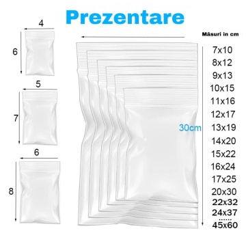 Pungi zip lock - set 100 buc - Img 2