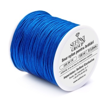 Rola snur 100m x 0.8mm - albastru azur - Img 1