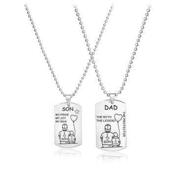 Set coliere Dad & Son din Argint 925