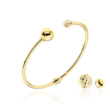 Brățară Fixă Aur 14K cu Bile Intercambiabile - Set Complet - Img 3