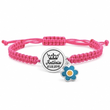 Brățară Flower Girl cu bănuț din Argint 925