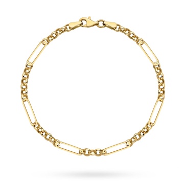 Bratara Impletita cu Zale- Aur 14k - Img 3