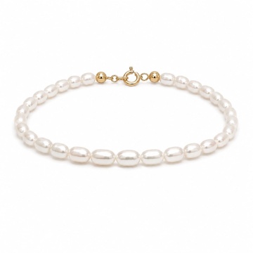 Brățară Rice Pearls din AUR 14K cu Perle de Cultură