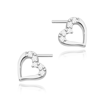 Cercei Aur 14K cu Diamante Naturale 0.09 ct - Img 3