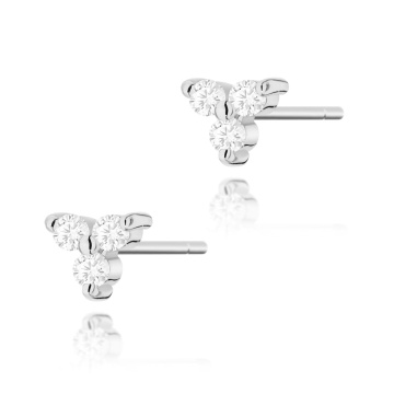 Cercei Aur 14K cu Diamante Naturale 0.09 ct - Img 3