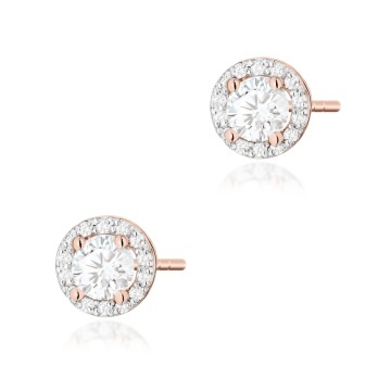 Cercei Aur 14K cu Diamante Naturale 0.74 ct - Img 4