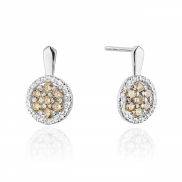 Cercei Aur 14K cu Diamante Naturale 0.87 ct - Img 3