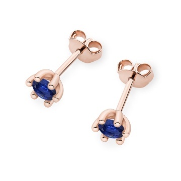Cercei Aur 14K cu Safir 0.15 ct - Img 5