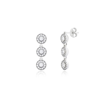 Cercei din argint 925 cu cristale Angel Exclusive Collection - Small