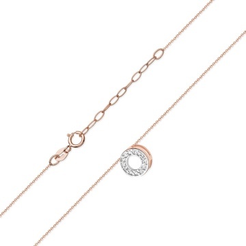Colier Aur 14K cu Diamante Naturale 0.07 ct - Img 5