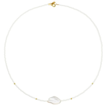 Colier Baroque Pearl cu Miyuki și AUR 14K - Img 2