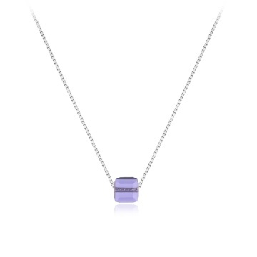 Colier din argint 925 cu cristal Purple
