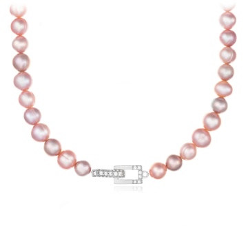 Colier Rose Pearls Exclusive din Argint 925 cu Perle de Cultura