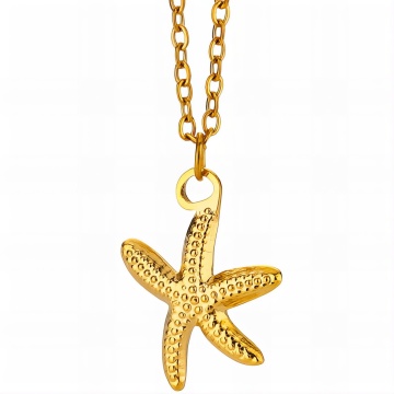 Colier Starfish din Inox placat cu AUR