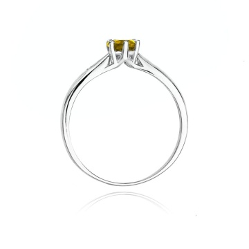 Inel Aur 14K cu Citrin 0.50 ct si Diamante Naturale 0.01 ct - Img 6