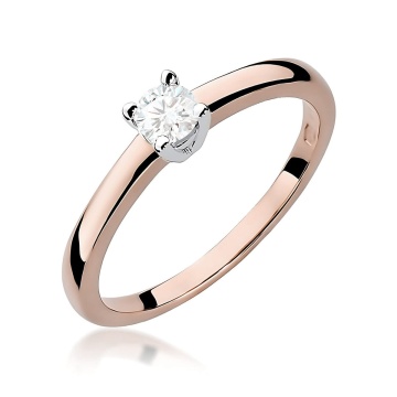 Inel Aur 14K cu Diamant de Laborator 0.25 ct - Img 5