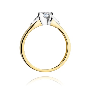 Inel Aur 14K cu Diamant de Laborator 0.25 ct - Img 3