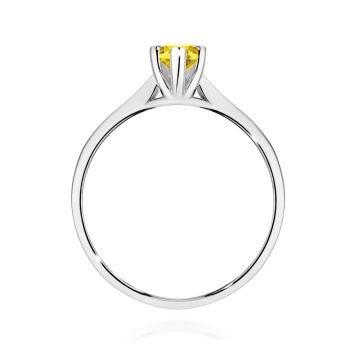 Inel Aur 14K cu Diamant Galben de Laborator 0.30 ct - Img 11
