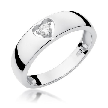 Inel Aur 14K cu Diamant Natural 0.10 ct - Img 4