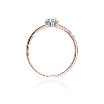 Inel Aur 14K cu Diamant Natural 0.10 ct - Img 10