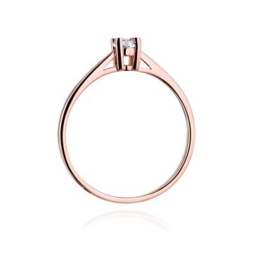 Inel Aur 14K cu Diamant Natural 0.15 ct - Img 10