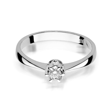 Inel Aur 14K cu Diamant Natural 0.20 ct - Img 10