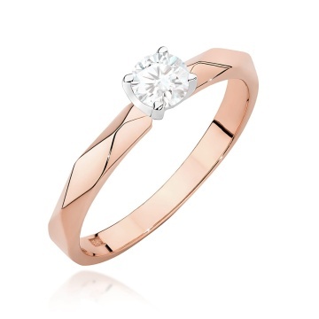 Inel Aur 14K cu Diamant Natural 0.25 ct - Img 5