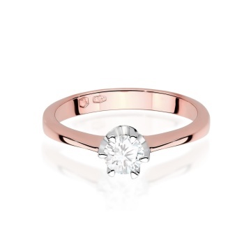 Inel Aur 14K cu Diamant Natural 0.25 ct - Img 6