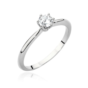 Inel Aur 14K cu Diamant Natural 0.50 ct - Img 6