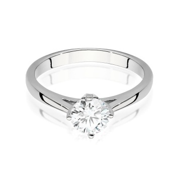 Inel Aur 14K cu Diamant Natural 0.70 ct - Img 5