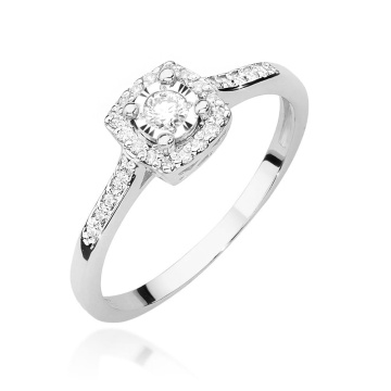 Inel Aur 14K cu Diamante de Laborator 0.21 ct - Img 8