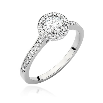 Inel Aur 14K cu Diamante de Laborator 0.87 ct - Img 4