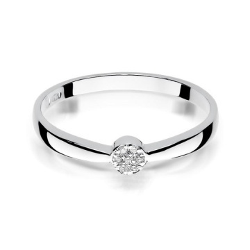 Inel Aur 14K cu Diamante Naturale 0.04 ct - Img 5