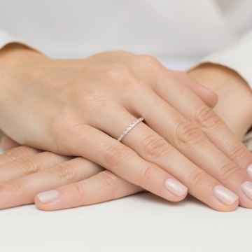 Inel Aur 14K cu Diamante Naturale 0.05 ct - Img 4