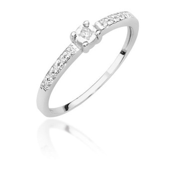 Inel Aur 14K cu Diamante Naturale 0.07 ct - Img 4